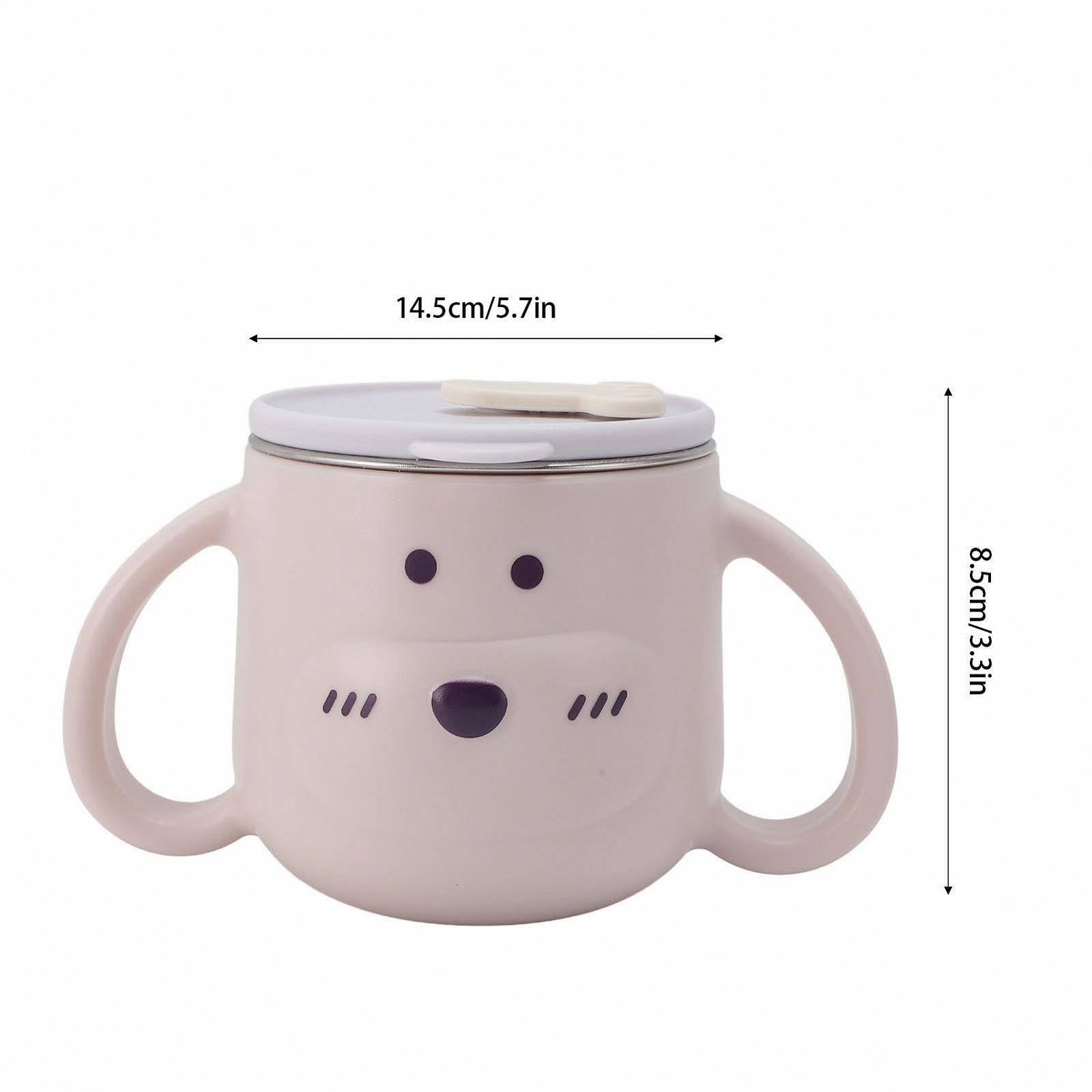 Кухоль Naroote з соломинкою з нержавіючої сталі з подвійними стінками 250 мл малюнок Рожева мавпа, фото №8