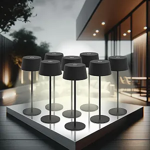 Настольная лампа Lunartec USB Набор из 8 LED 150 лм Теплый белый Диммируемая IP44 - Фото 1