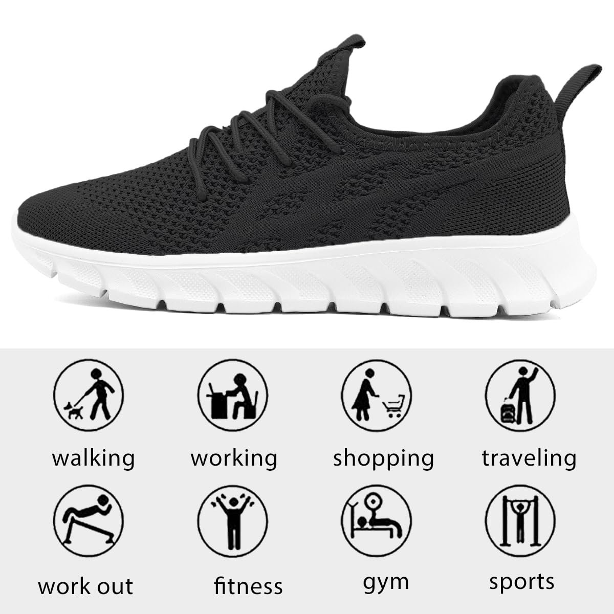 Кроссовки LANGFEUU, мужские, для бега, тенниса, спорта, отдыха, легкие, дышащие, для ходьбы, фитнеса, активного отдыха, размеры 39-46 EU, фото №5