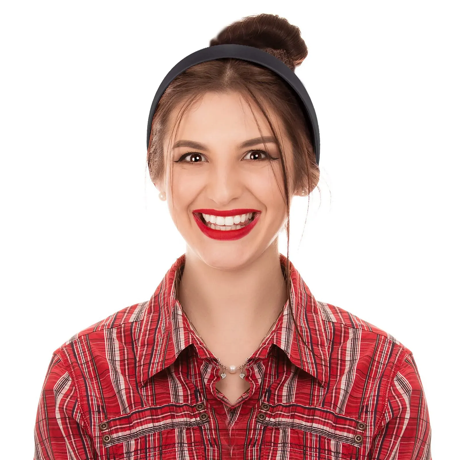 Обруч SIQUK, атласний, жіночий, 12 шт., 2,54 см, чорний, фото №6