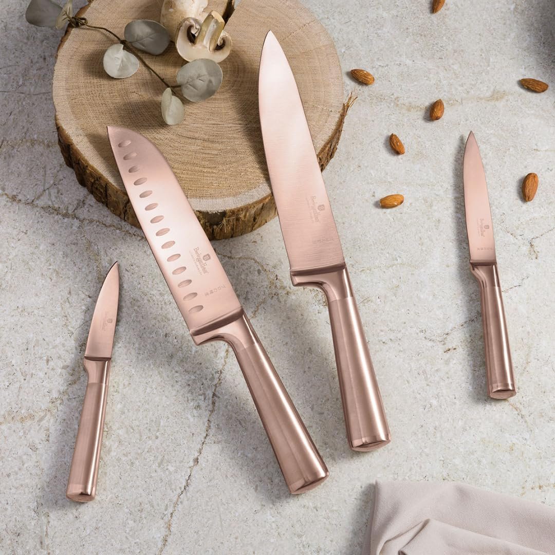 Набір ножів Berlinger Haus Taupe Collection, 4 предмети, нержавіюча сталь, рожеве золото, фото №2