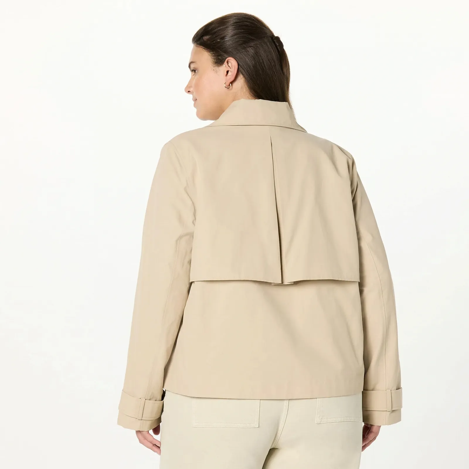 Тренч The Drop Mara Укорочений, фото №6