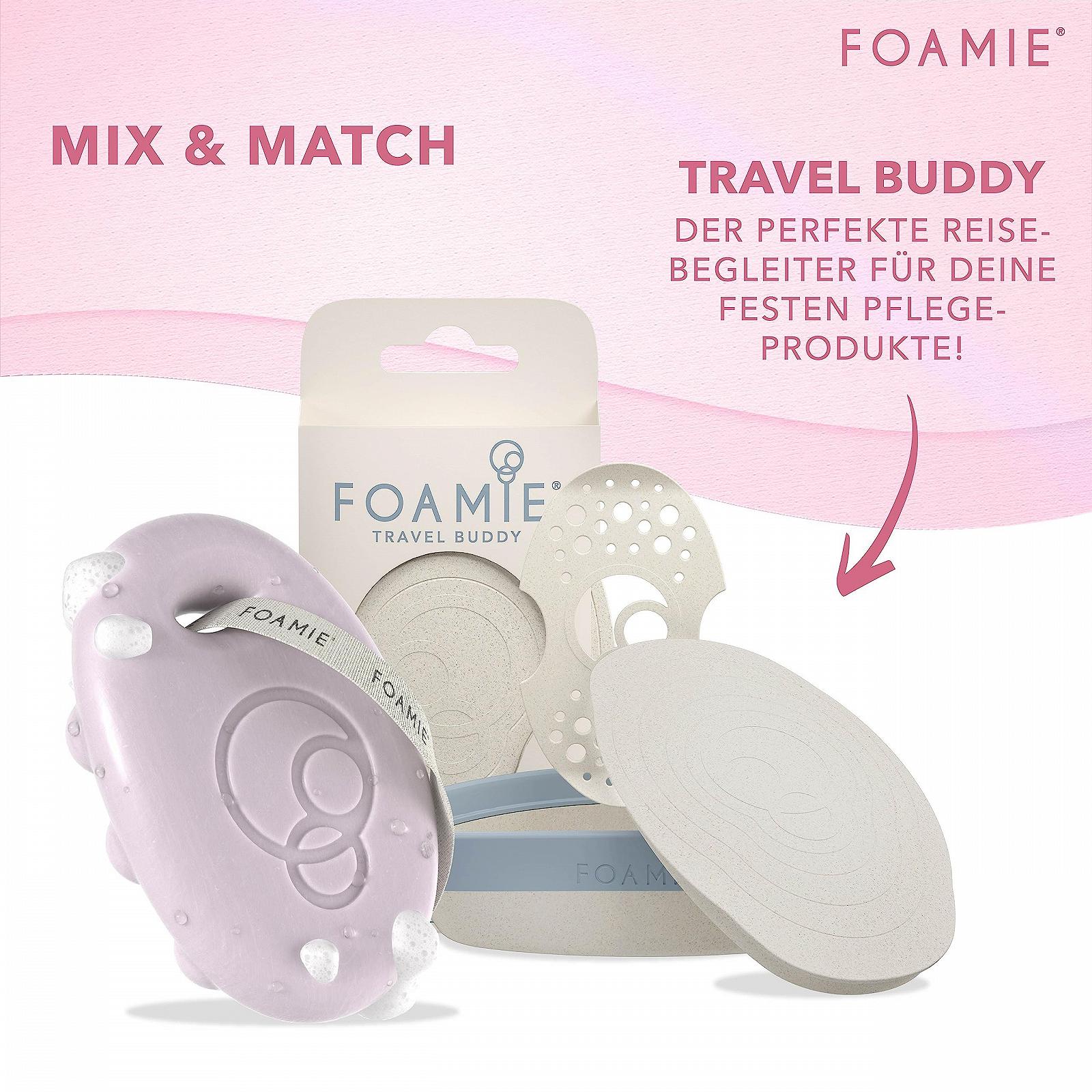 Твердий гель для душу Foamie Cherry Kiss Ефект масажу 100% веганський Без пластику Для сухої шкіри 80 г, фото №6