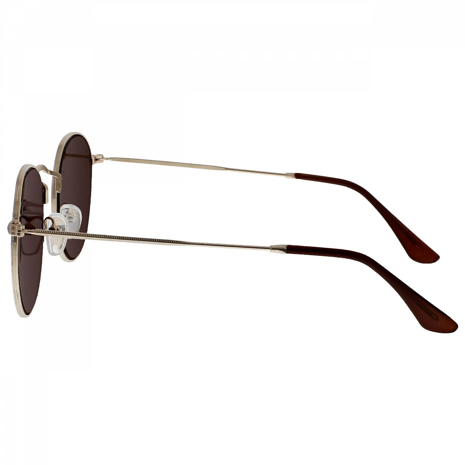 Сонцезахисні окуляри Opulize Ретро Круглі Матове Золото V94-4 -2.00, фото №3