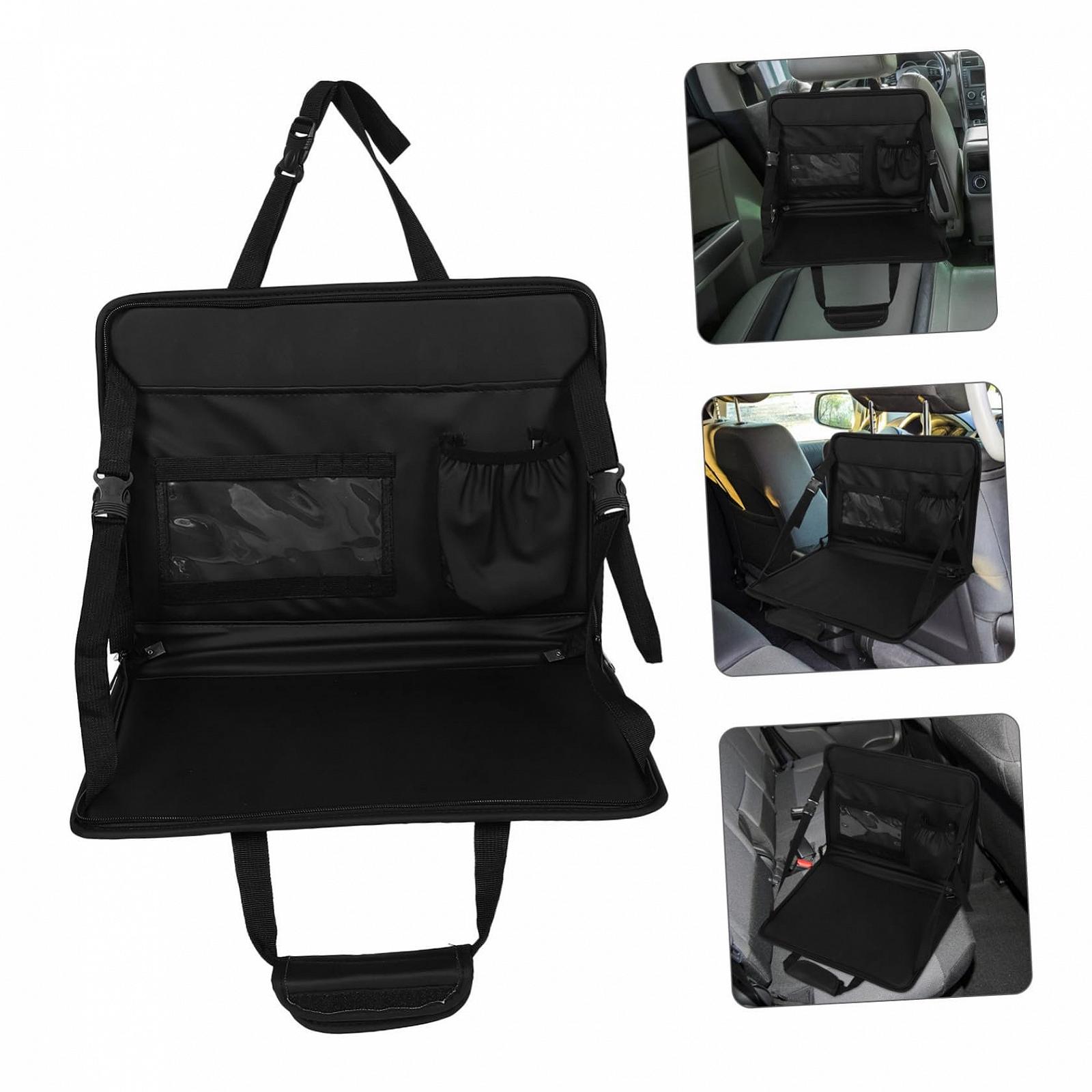 Столик для керма автомобіля складаний зі штучної шкіри з сумкою для зберігання, портативний, фото №9