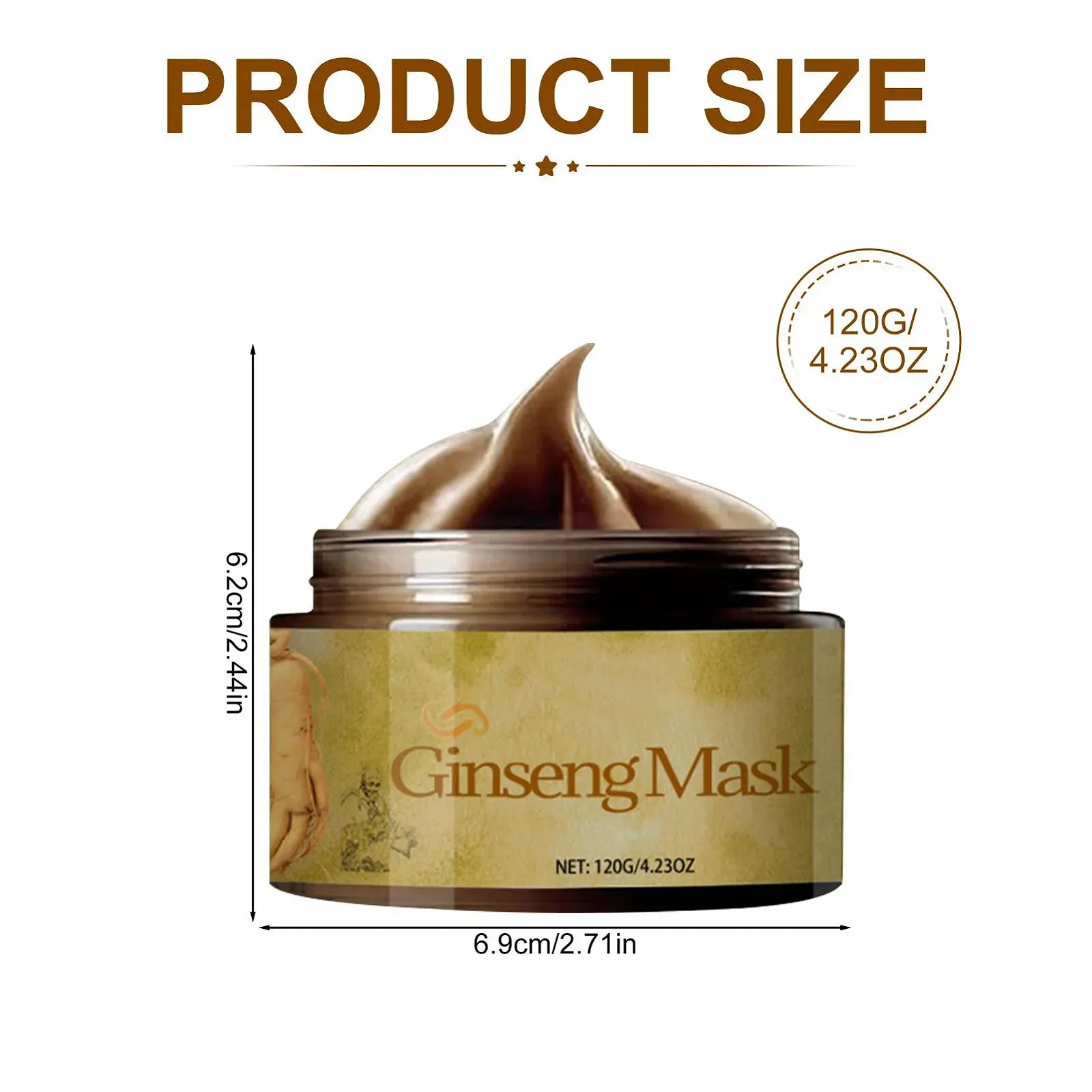 Маска для обличчя Ginseng Peel Off, 2024, корейська косметика, 1 шт, фото №8