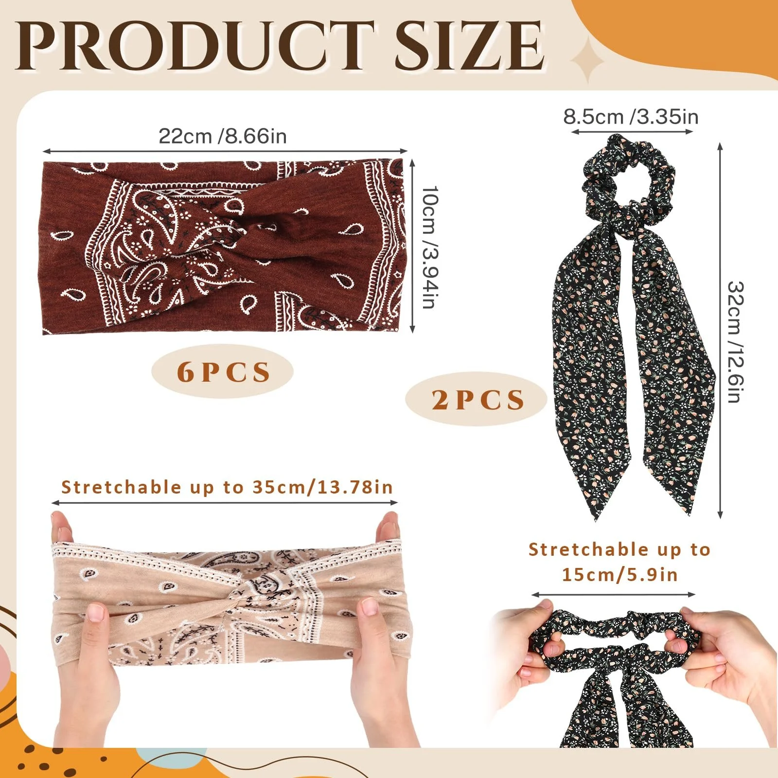 Пов'язка на голову в стилі бохо для жінок, фото №2 Пов'язка на голову в стилі бохо для жінок, фото №2