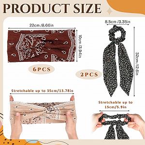 Пов'язка на голову в стилі бохо для жінок synthetic.ua - Фото 1