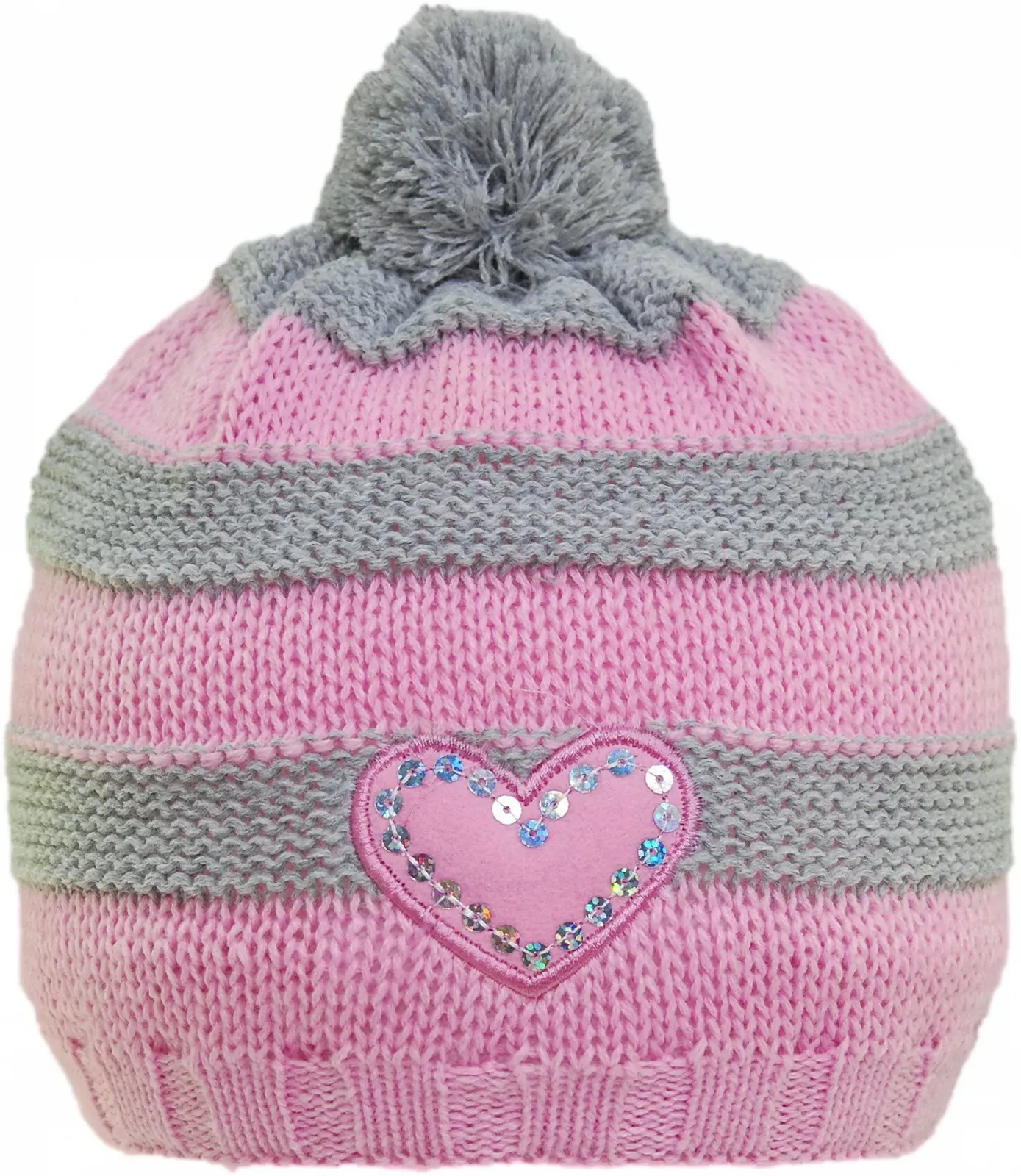Шапка-біні з помпоном Galaxie для дівчаток Обхват голови 48-50 см Вік 1-3 роки, фото №1