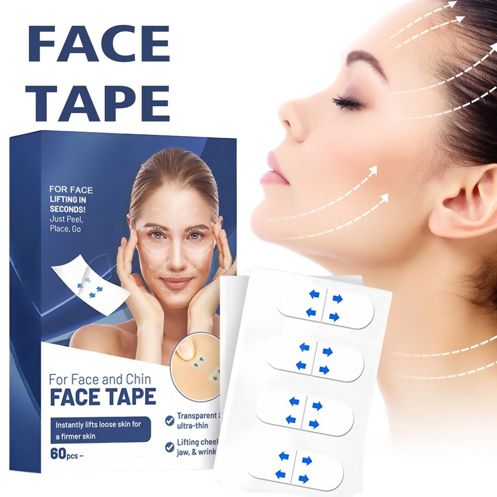 Водонепроницаемая лента для подтяжки лица, фото №8