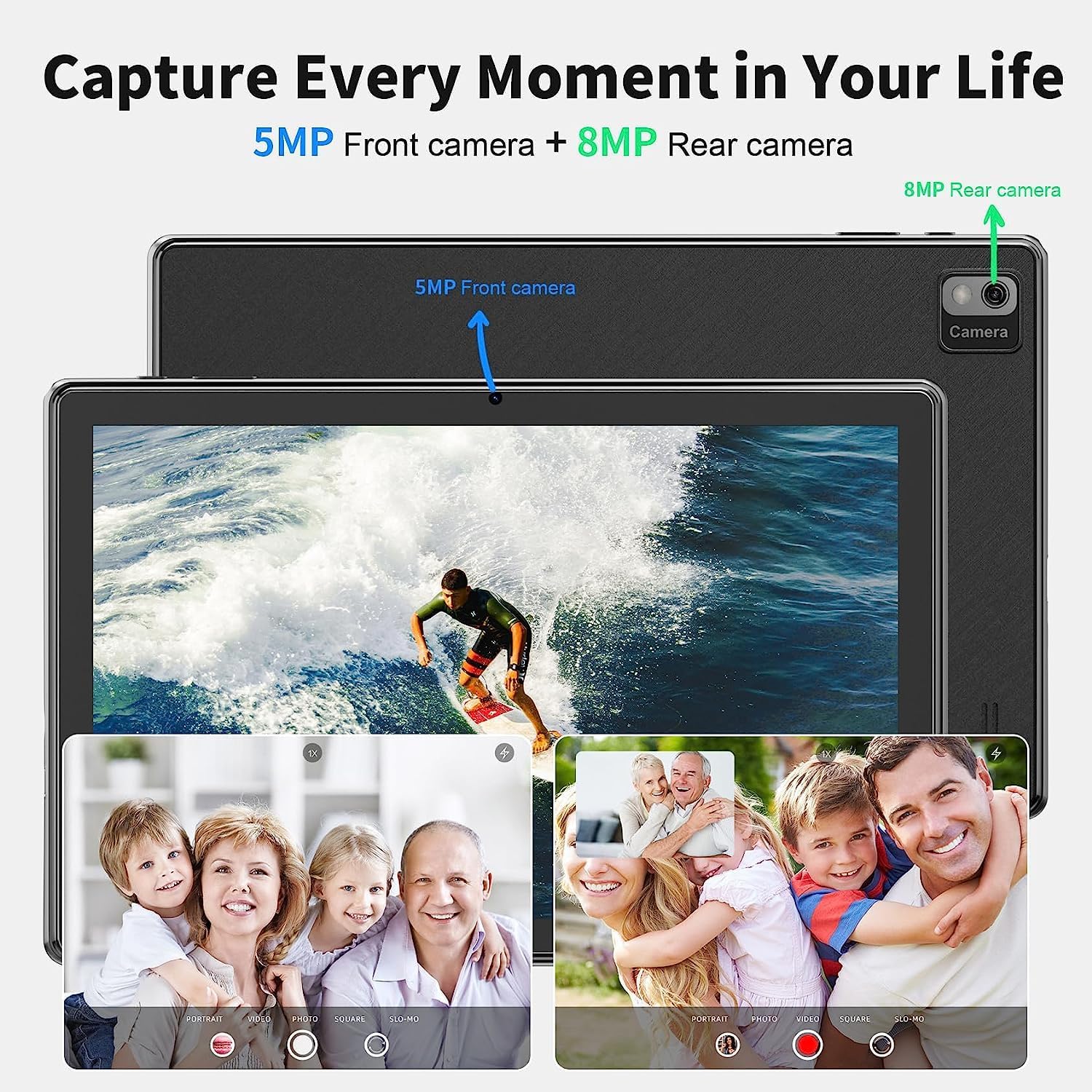 Планшет 10.1" SGIN T10 Pro 8/128Gb 8 ядер Android 12 6000 mAh Чорний, фото №4 Планшет 10.1" SGIN T10 Pro 8/128Gb 8 ядер Android 12 6000 mAh Чорний, фото №4