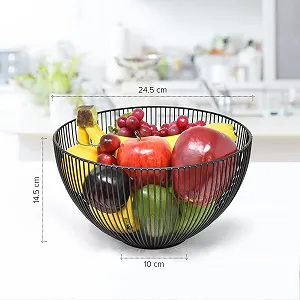 Кошик для фруктів joeji's Kitchen 25 см, великий відкритий, для зберігання фруктів та овочів, чорний ціна на synthetic.ua - Фото 1 Кошик для фруктів joeji's Kitchen 25 см, великий відкритий, для зберігання фруктів та овочів, чорний synthetic.ua - Фото 1
