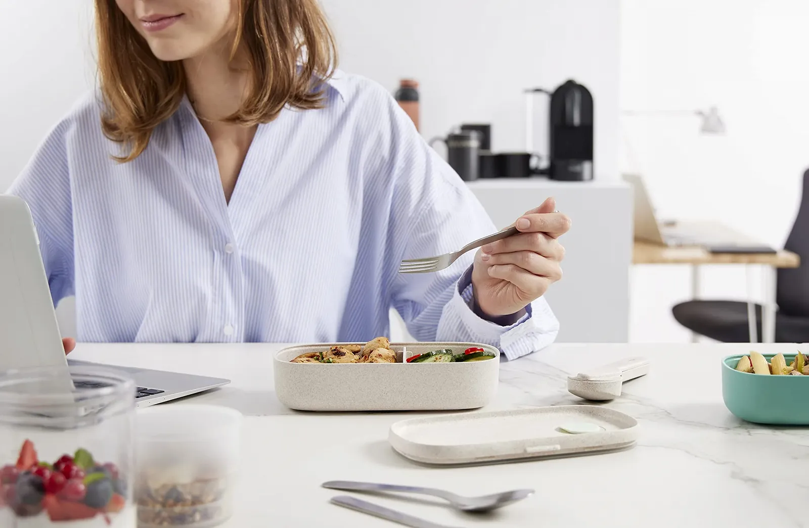 Набор столовых приборов Lékué Нержавеющая сталь с сумкой, фото №6