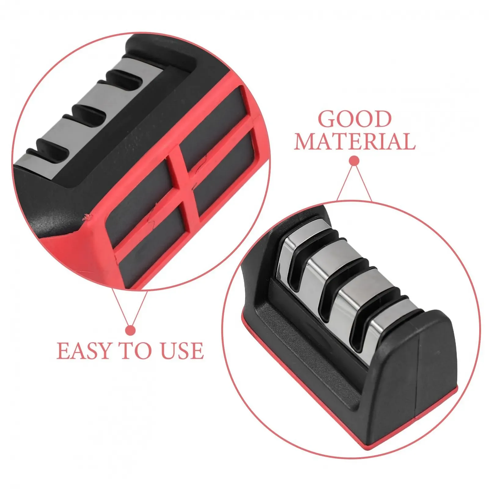 Точило для ножів Multifunctional ручна портативна міні нержавіюча сталь, фото №8