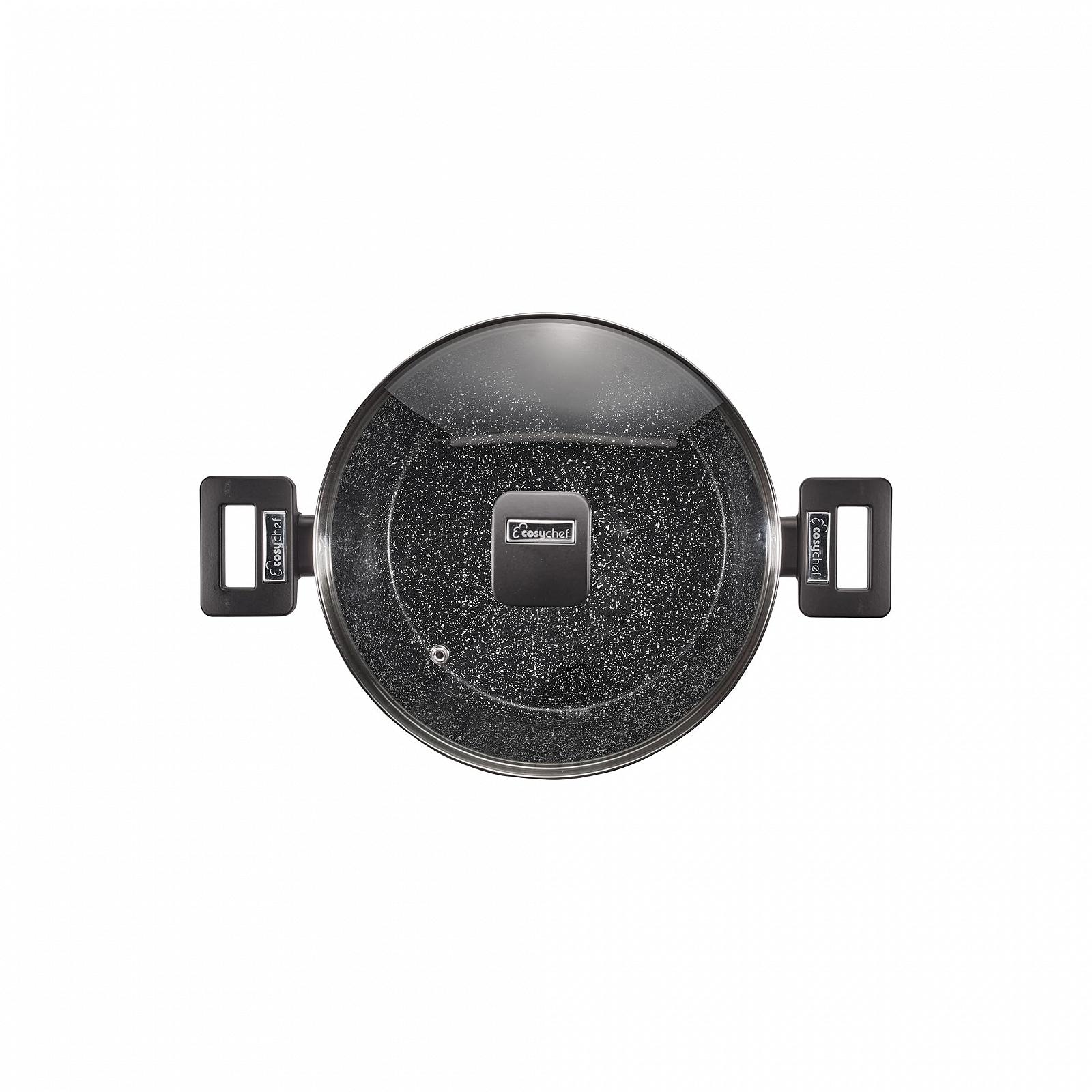 Набор кастрюль CosyChef Nova 24 см с антипригарным покрытием Черный, фото №2