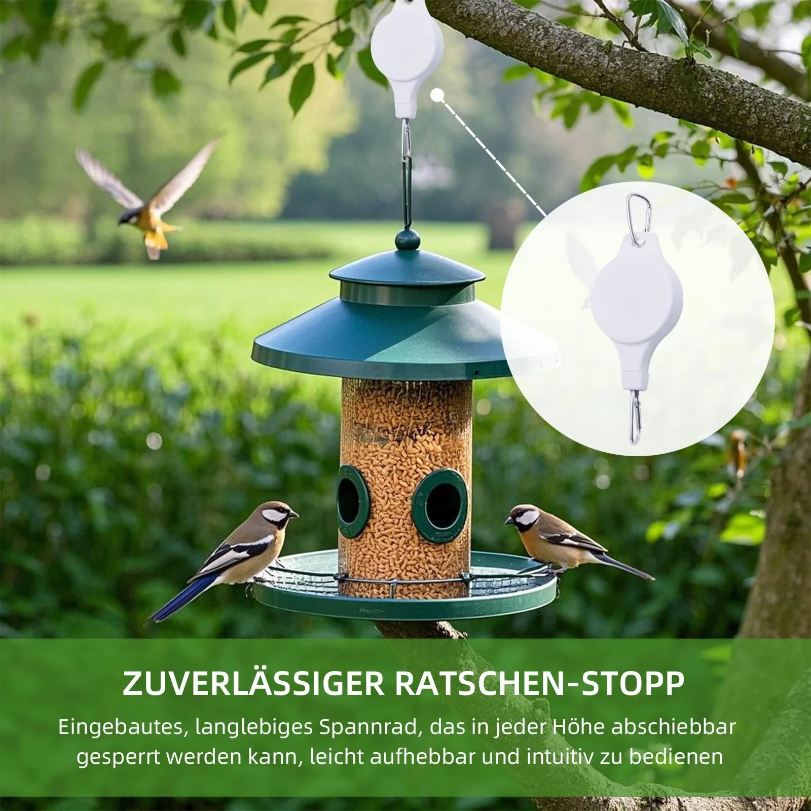 Регулируемые подвесы для растений 2 шт. 1-15 кг белые, фото №6