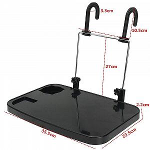 Складной автомобильный компьютерный стол Подставка для ноутбука в машину Поднос для еды Подставка для напитков synthetic.ua - Фото 1