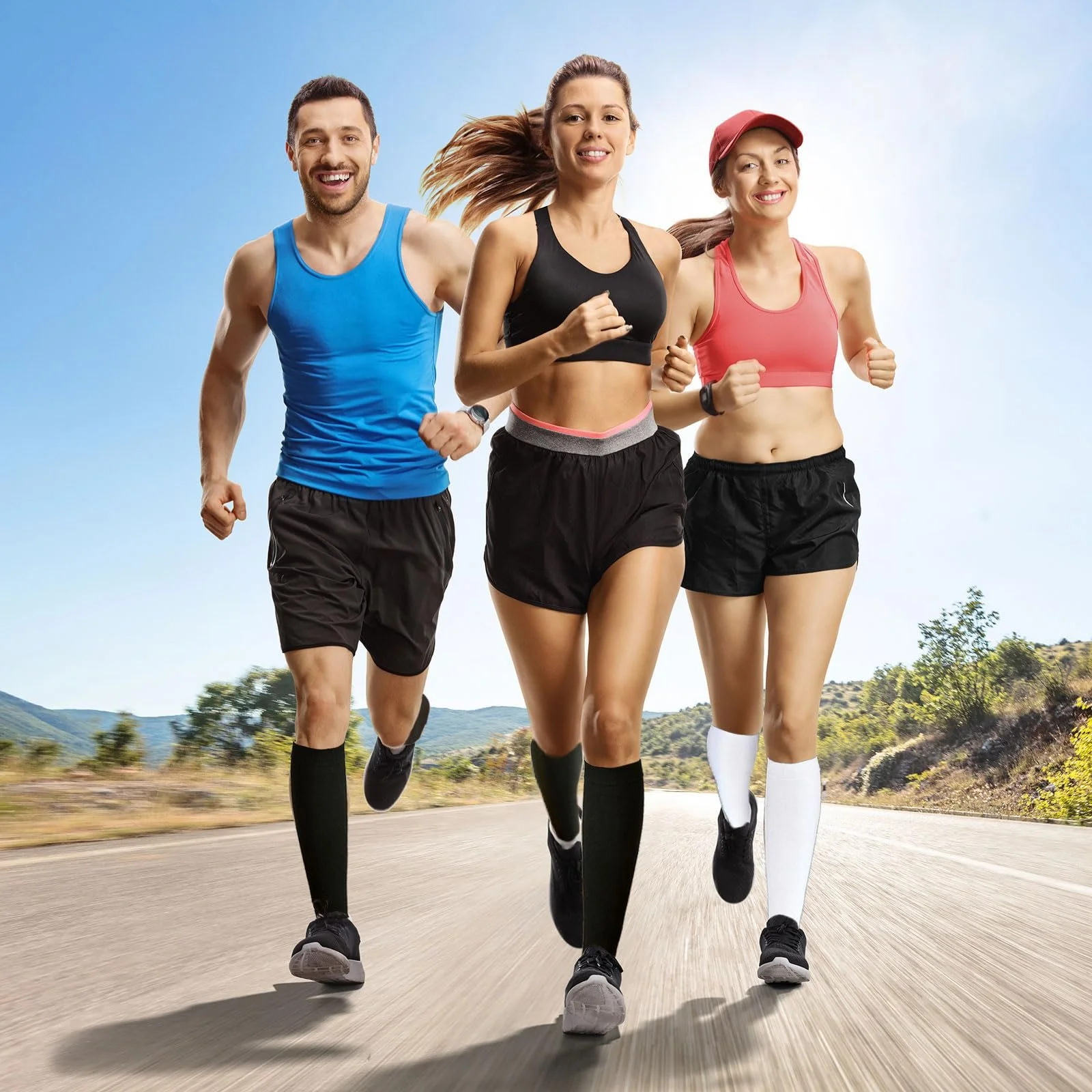 4 пари жіночих гольфів Чорний, Білий, фото №5