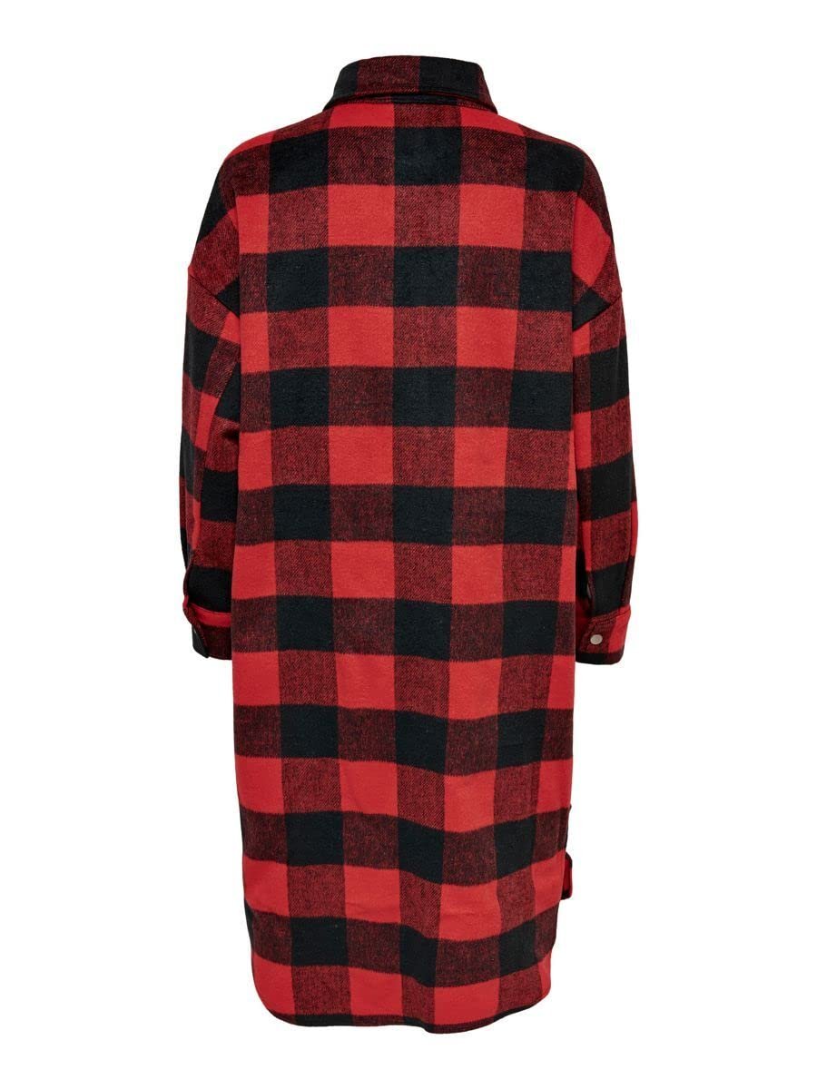 Куртка ONLY Onlasha L/S Long Check Shacket PNT, фото №2