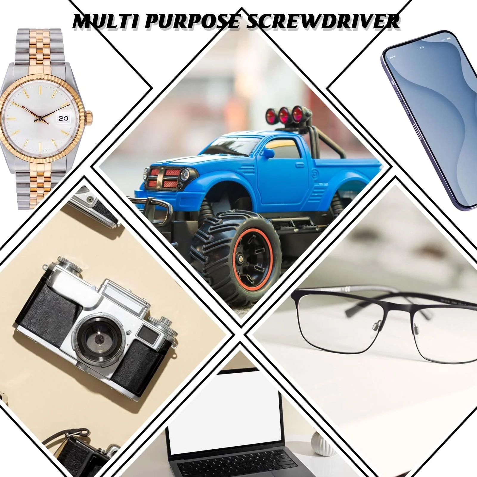 Набір викруток Glasses Precision 2 шт. Нержавіюча сталь Кільце для ключів, фото №7