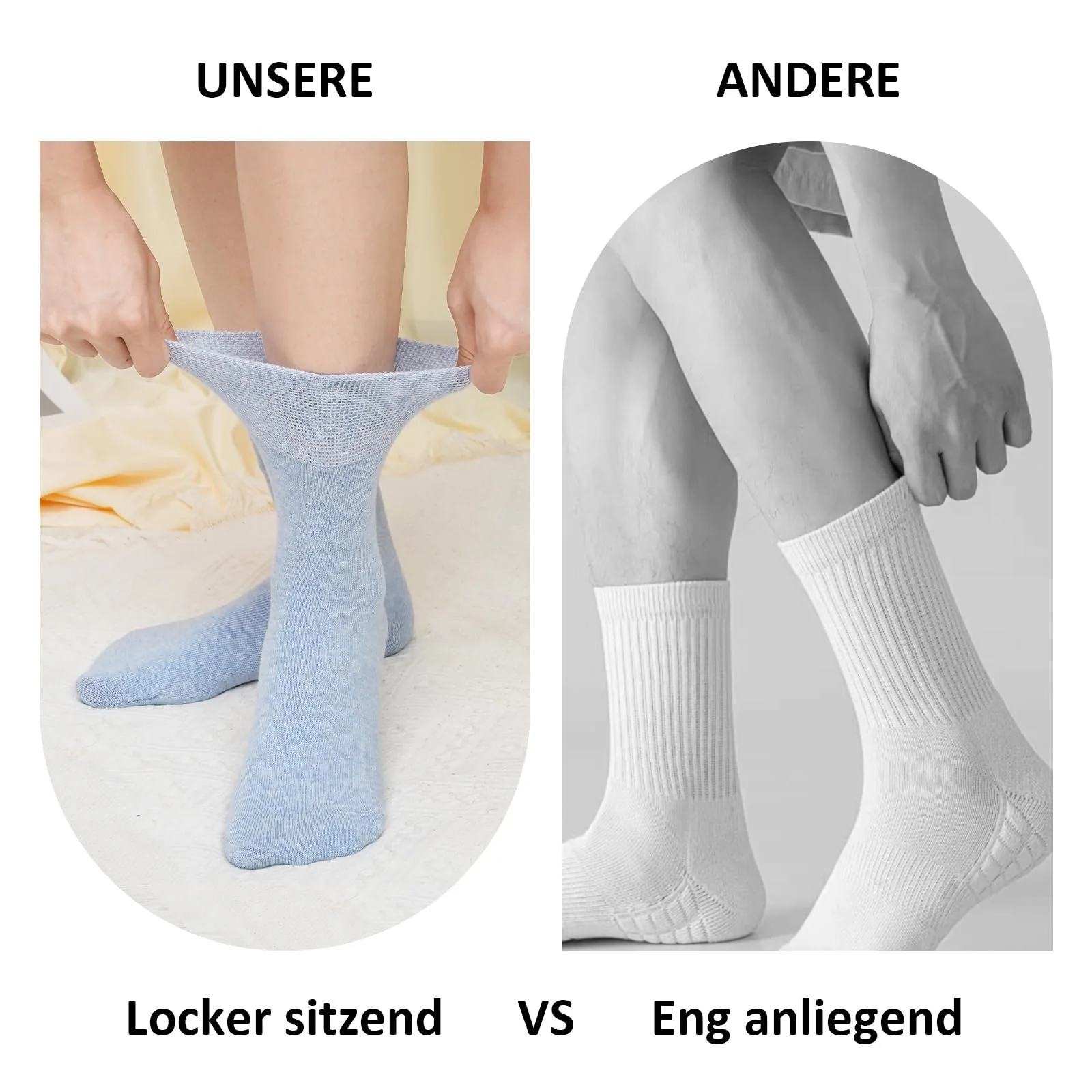 Носки LOFIR Crew Comfort для женщин: Чесаный хлопок, бесшовные, мягкие, дышащие носки для мам, домохозяек, учителей, студенток 5 пар 35-46, фото №4