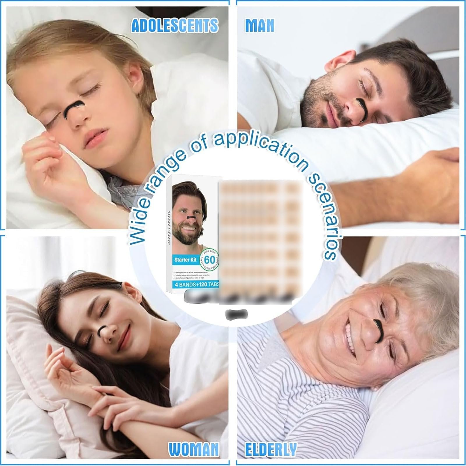 Разделитель для носа против храпа 120 штук Магнитная полоска для носа, фото №7