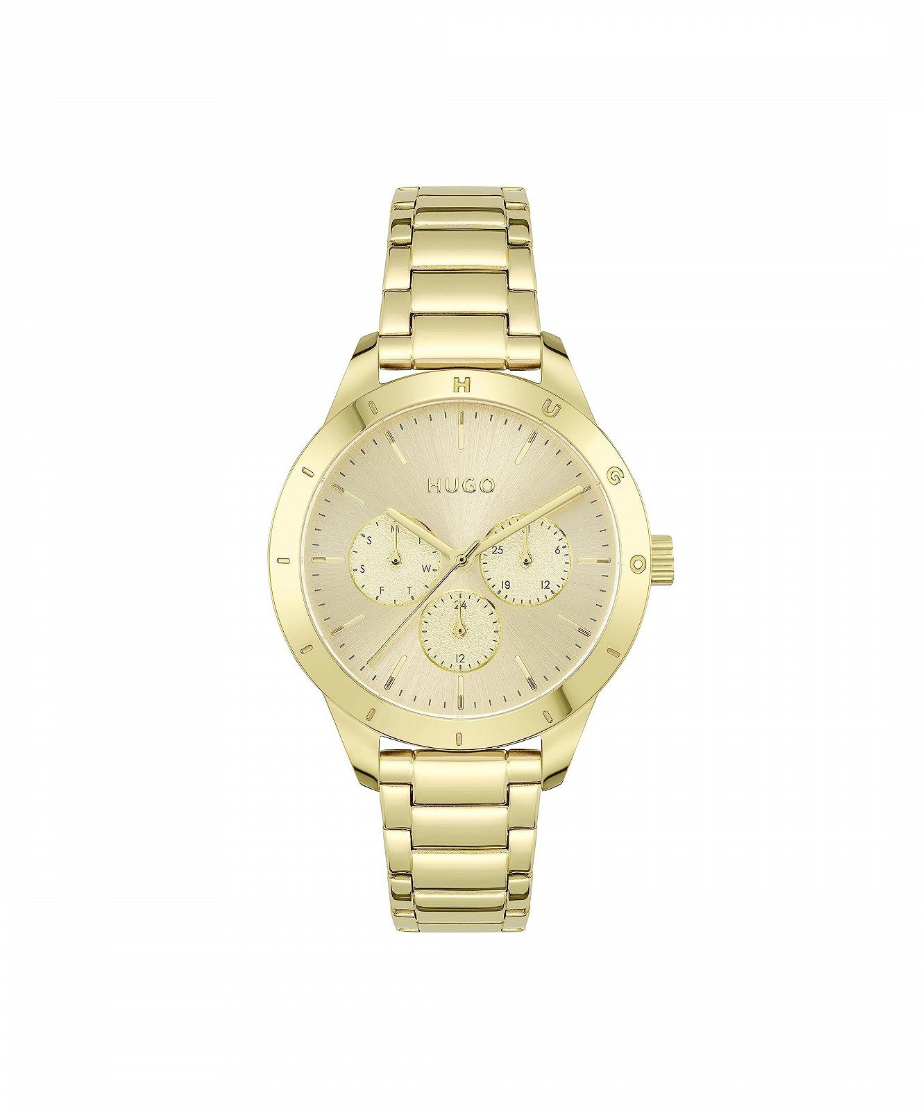 Жіночий Кварцовий Годинник HUGO Multi Dial 1540091 Золотий, фото №1