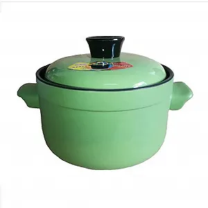 Купити Кругла керамічна антипригарна каструля 2,5 л, зелена - Фото 1 Кругла керамічна антипригарна каструля 2,5 л, зелена - Фото 1