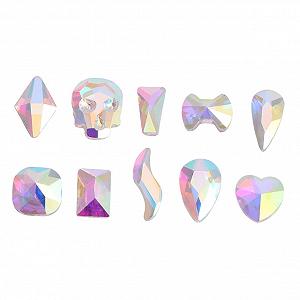 Плоские Бриллианты Упаковка из 100 штук Необычная Форма DIY Аксессуары для Страз Наклейки для Ногтей Маникюр Подвеска Стразы для Ногтей - Фото 1