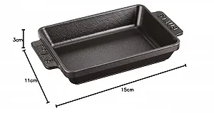 Форма для запекания STAUB Mini dish прямоугольная 15х11 см Черная synthetic.ua - Фото 1
