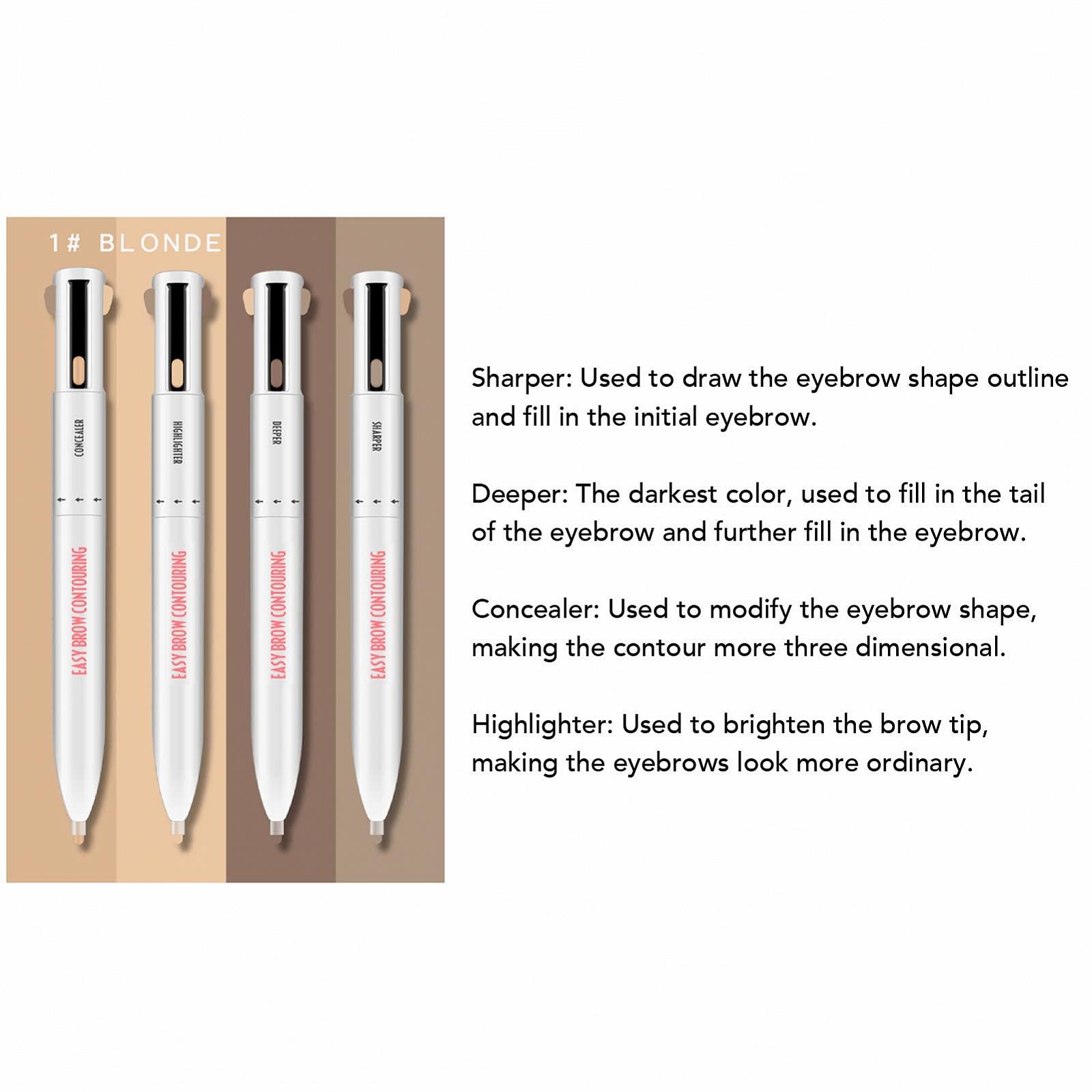 Карандаш для бровей Microblading 4-in-1 Водостойкий Блонд, фото №3