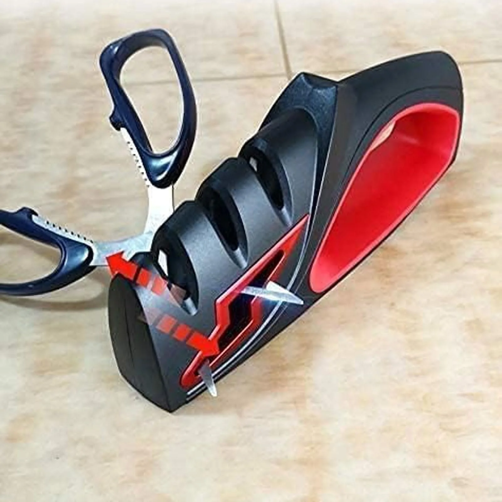 Точило для ножів та ножиць 4 в 1 ручна портативна, фото №6 Точило для ножів та ножиць 4 в 1 ручна портативна, фото №6