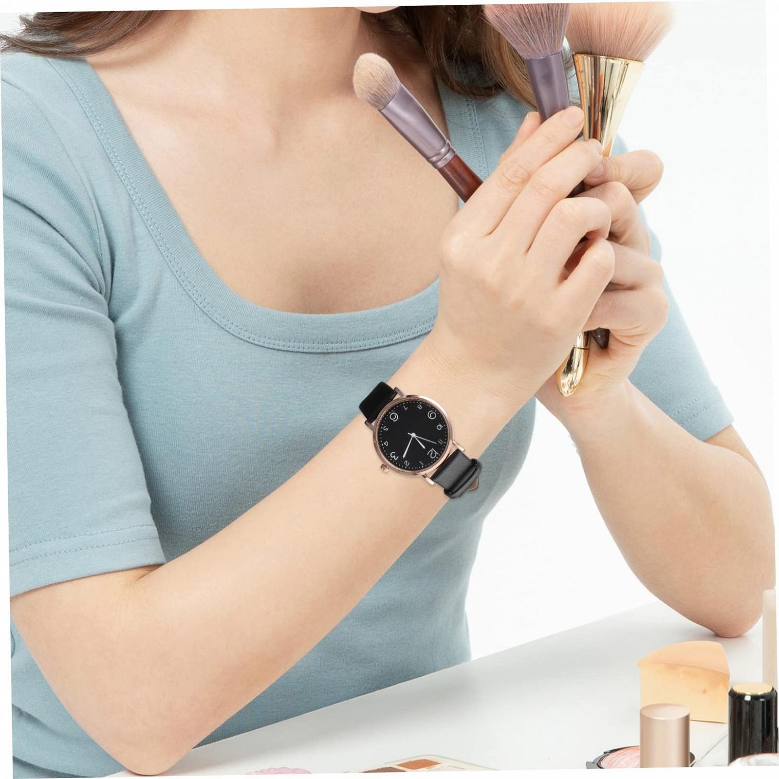 Часы Кварцевые WRITWAA для Девочек Простые Часы Кварцевые Повседневные Женские Наручные Часы для женщин Подарок на День рождения для женщин Кварцевые Часы для женщин PU, фото №6