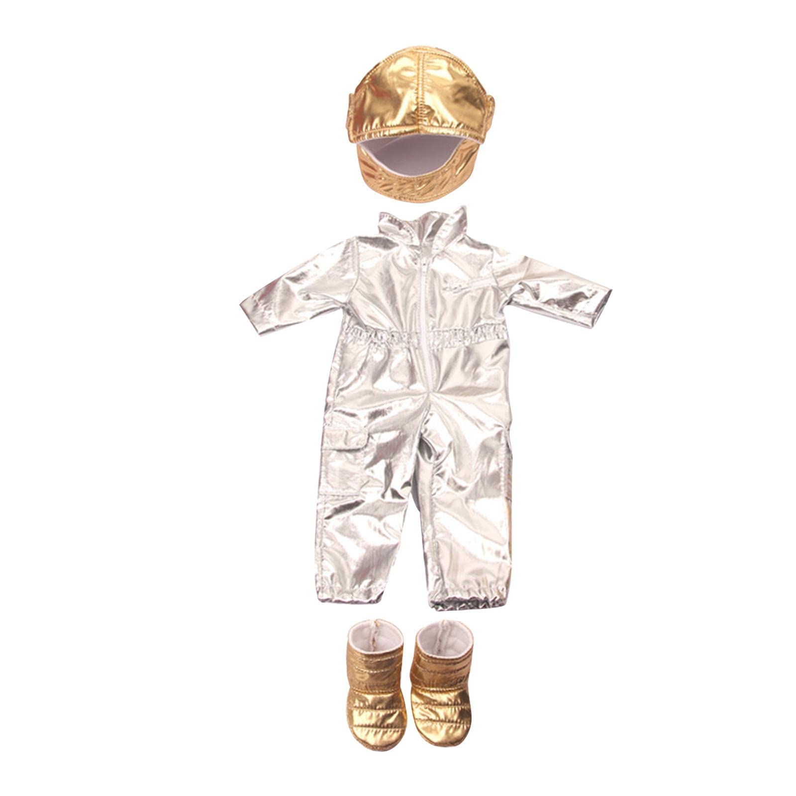 Одяг F Fityle Space Suit для ляльки 18 дюймів Сріблястий, фото №3 Одяг F Fityle Space Suit для ляльки 18 дюймів Сріблястий, фото №3