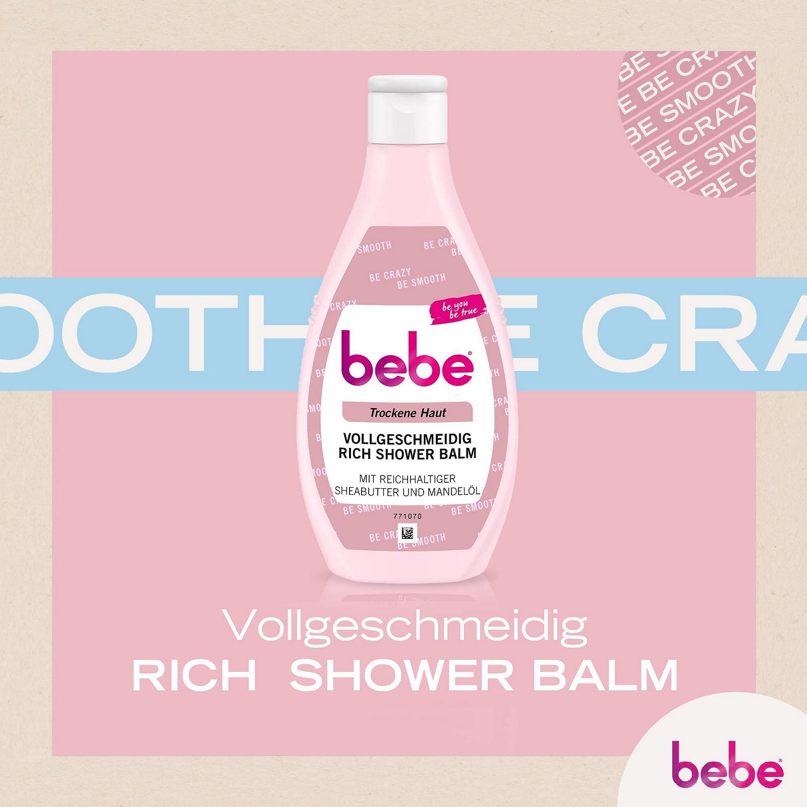 Гель-бальзам для душа Bebe с маслом ши и миндальным маслом для сухой кожи 6 x 250 мл, фото №2 Гель-бальзам для душа Bebe с маслом ши и миндальным маслом для сухой кожи 6 x 250 мл, фото №2