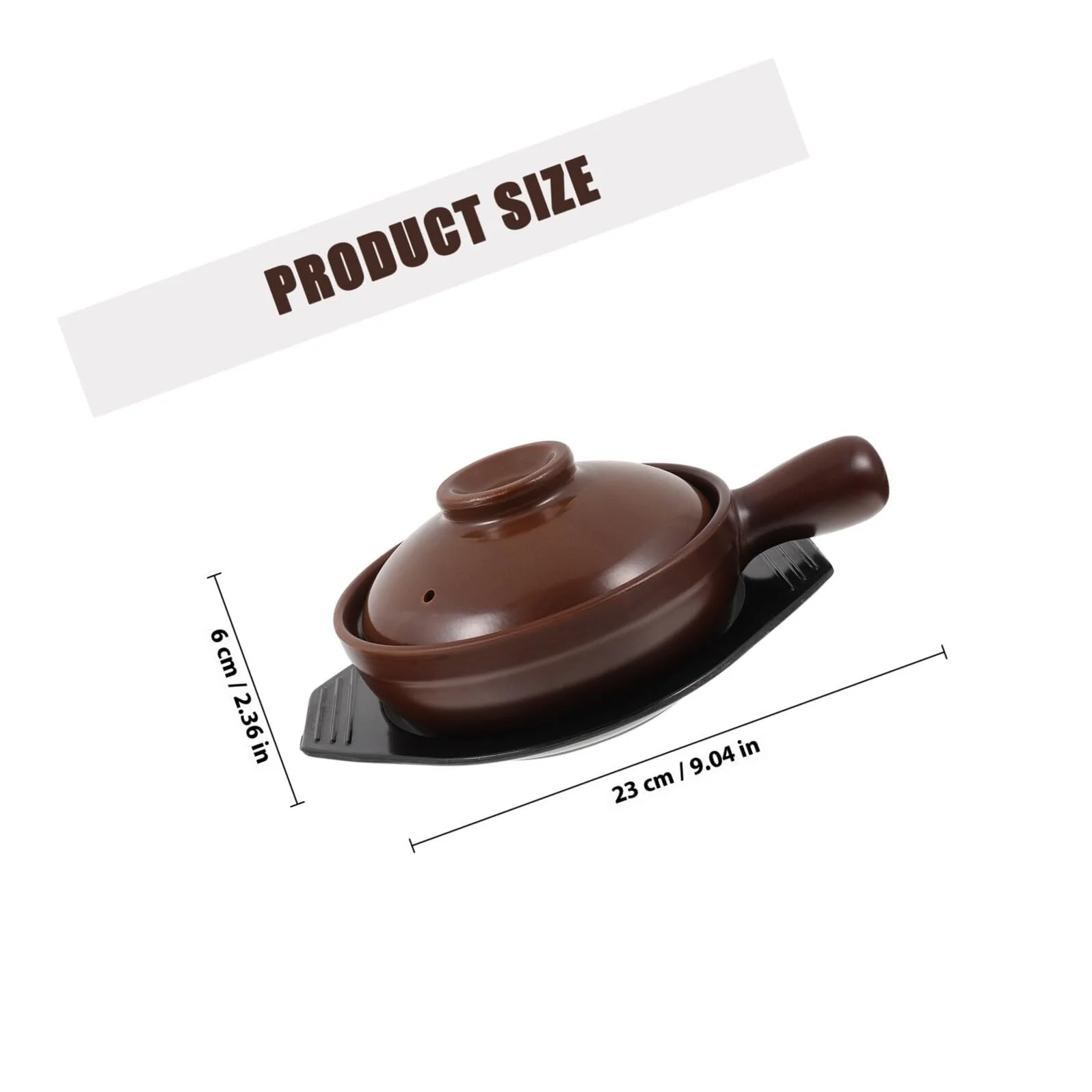 Горщик для тушкування Veemoon керамічний з ручкою та підставкою термостійкий мультифункціональний, фото №2