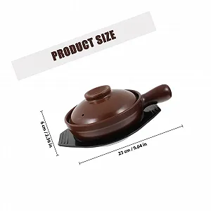 Кастрюля керамическая с термостойкими ручками и подставкой для равномерного нагрева synthetic.ua - Фото 1