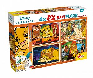 Пазл Lisciani Disney Lion King Maxifloor 4 x 48 деталей двухсторонний 35 x 25 см - Фото 1