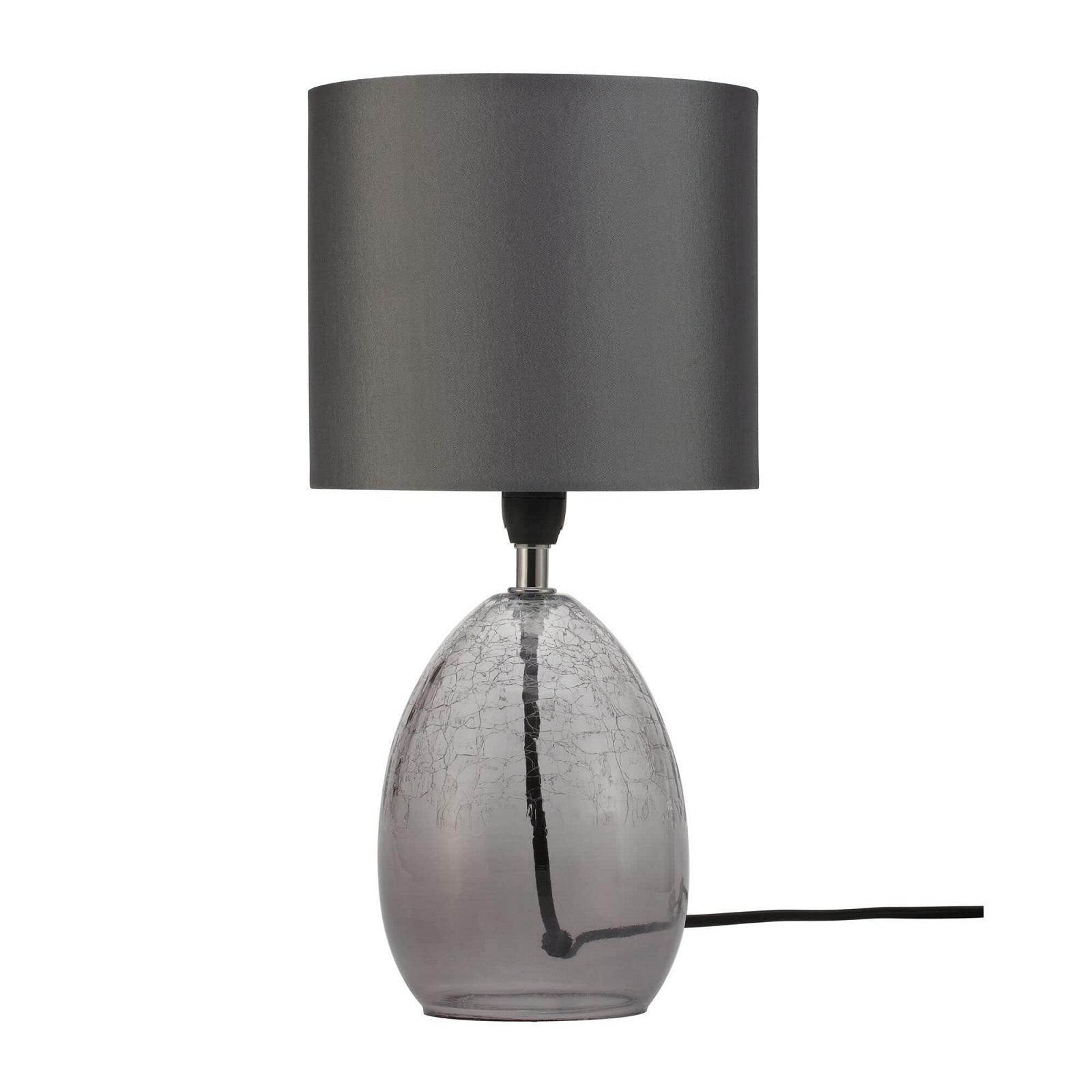Настільна лампа Pauleen Tempting Gleam 48212 Max. 20 Вт E14 Димчасте скло Сіра, фото №1