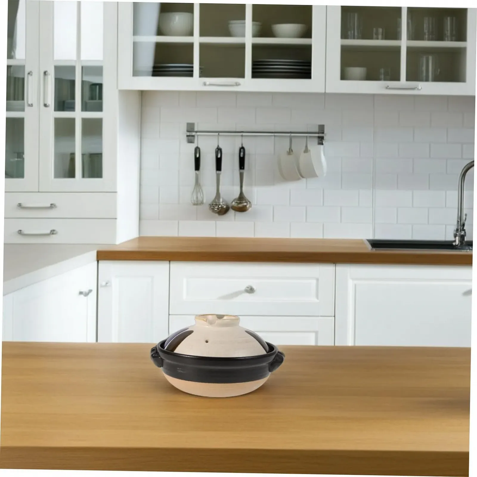 Керамический горшок для приготовления с крышкой из грубой керамики в японском стиле, фото №6 Керамический горшок для приготовления с крышкой из грубой керамики в японском стиле, фото №6