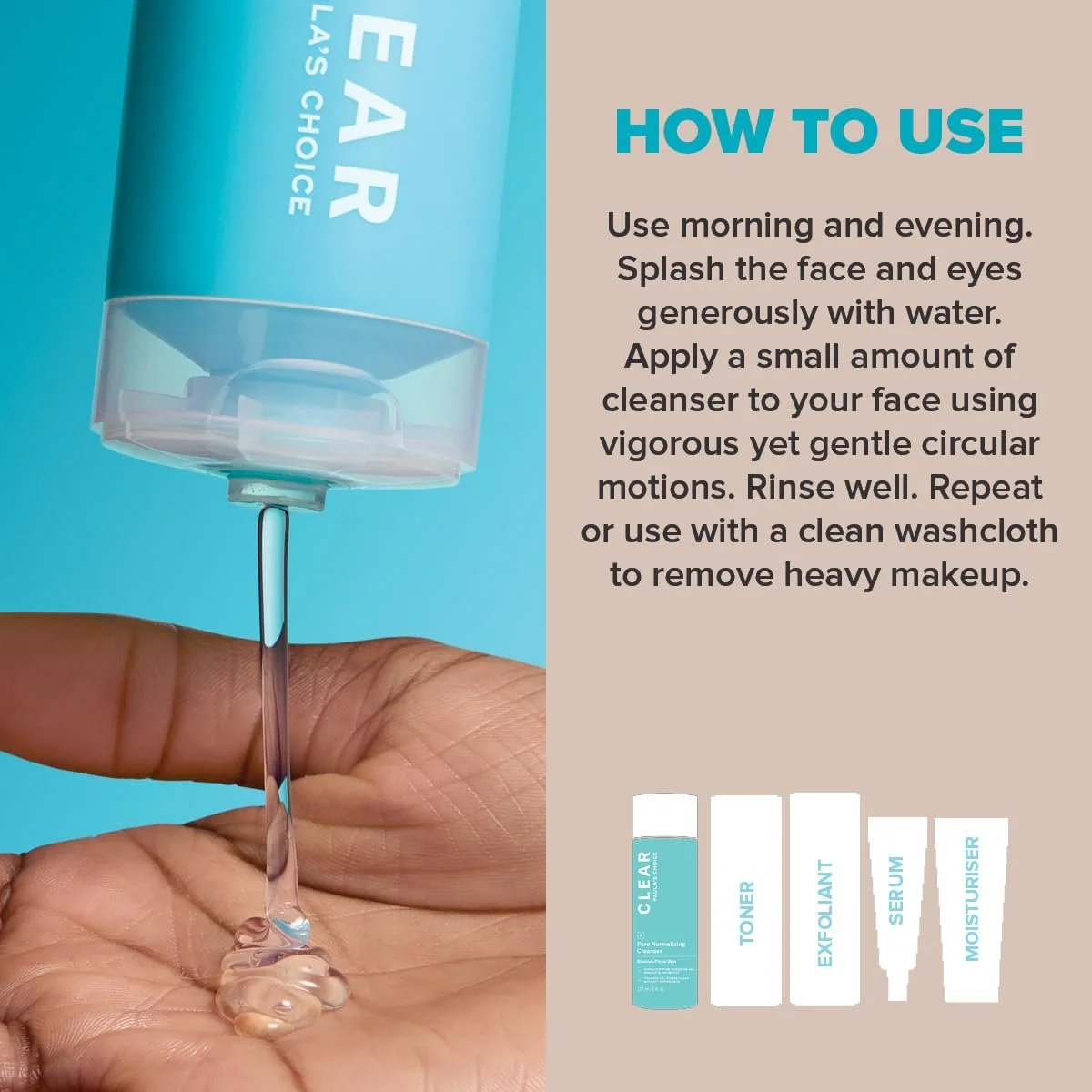 Очищувальний Засіб Paula's Choice Clear Pore Засіб для Вмивання проти Прищів, Пор і Чорних цяток, фото №3