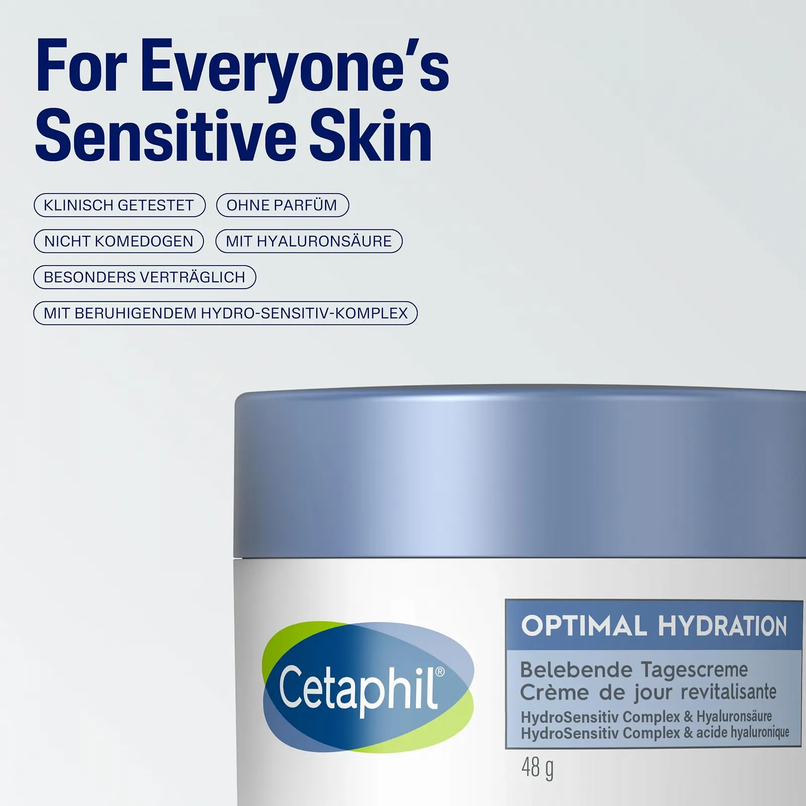 Денний крем Cetaphil Optimal Hydration бадьорий для зневодненої та втомленої шкіри 48 г, фото №6 Денний крем Cetaphil Optimal Hydration бадьорий для зневодненої та втомленої шкіри 48 г, фото №6