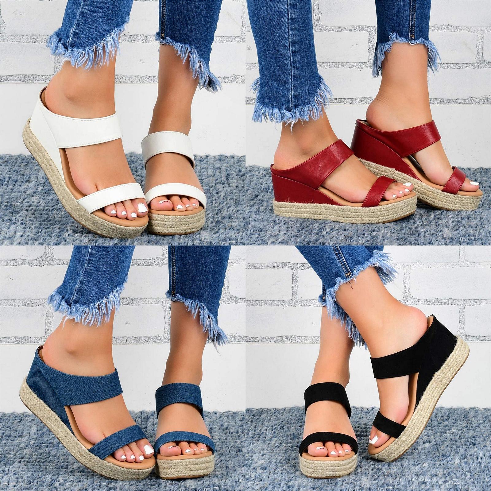 Женские Шлепанцы на летней платформе с открытым носком повседневной жизни., фото №6 Женские Шлепанцы на летней платформе с открытым носком повседневной жизни., фото №6