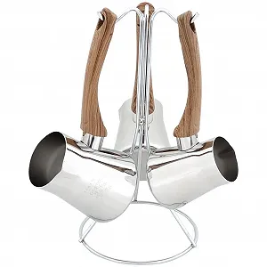 Набір Кавник з нержавіючої сталі Serenk Definition з підставкою, 4 предмети - Фото 1