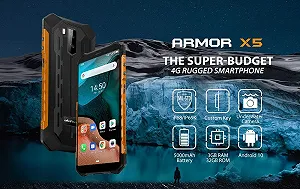 Смартфон Ulefone Armor X5 5,5 дюйма IP68/IP69K Octa-Core 3GB RAM 32GB ROM Dual SIM 5000 mAh Black - Фото 1