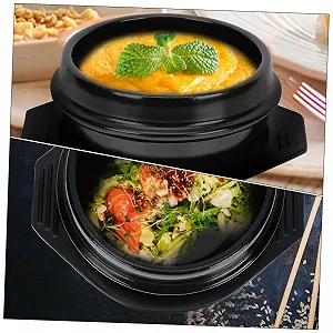 Керамический горшок VALICLUD Термостойкий для супа и бибимбапа synthetic.ua - Фото 1