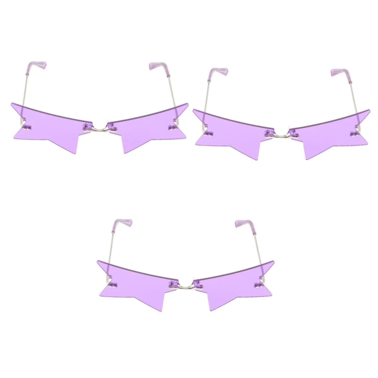 Вінтажні окуляри PACKOVE 3St для жінок, косплей, без оправи, модні, фото №1