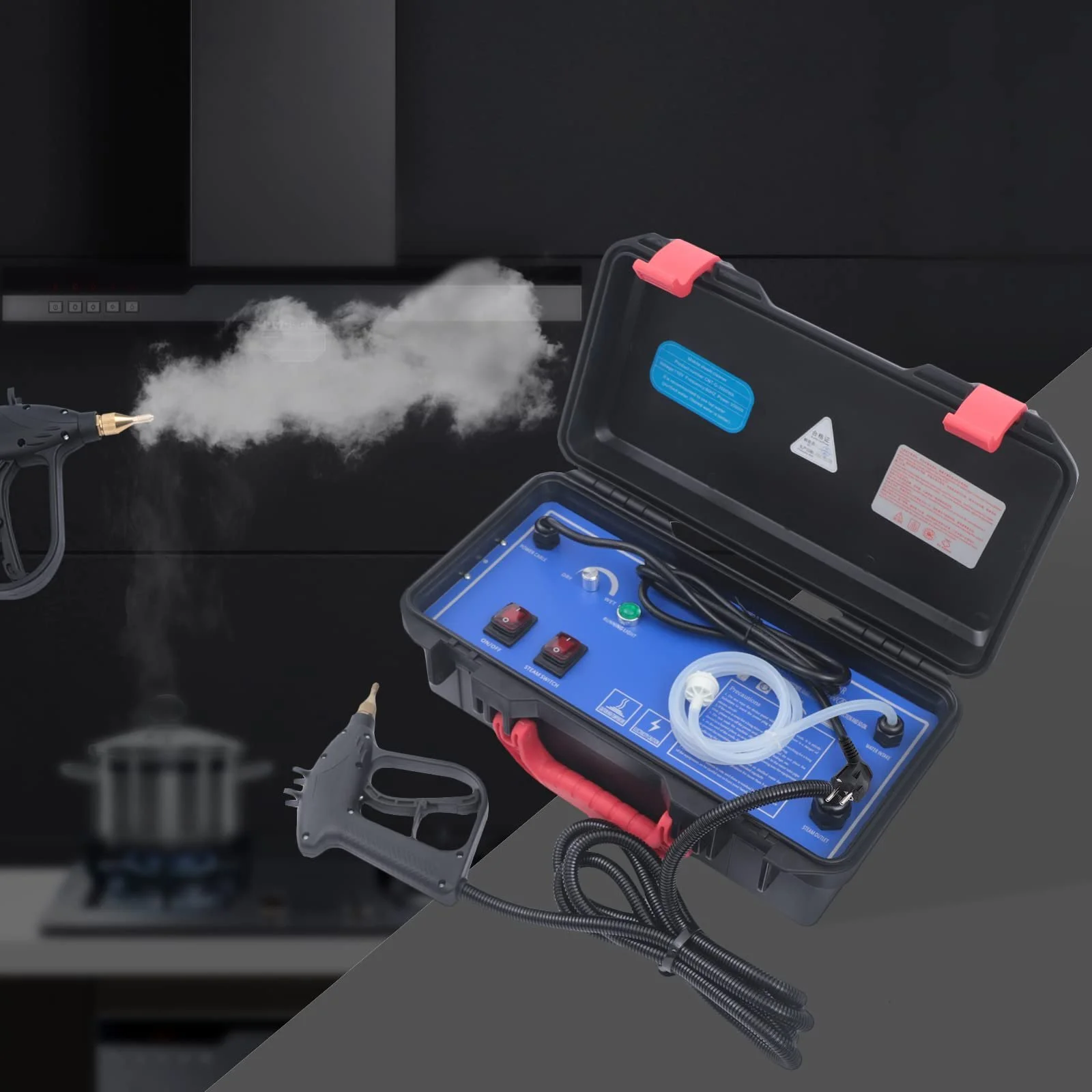 Ручний пароочисник 3000 Вт 2-3.5 бар режими сухої/вологої пари кабель 1.8 м, фото №7 Ручний пароочисник 3000 Вт 2-3.5 бар режими сухої/вологої пари кабель 1.8 м, фото №7