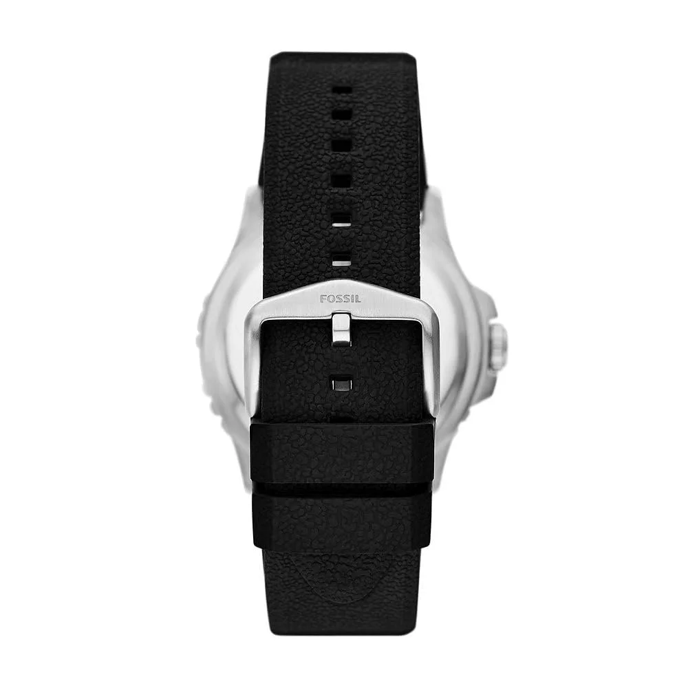 Часы Fossil Blaue GMT мужские, трехстрелочный механизм с датой, с браслетом из нержавеющей стали или силикона, фото №3 Часы Fossil Blaue GMT мужские, трехстрелочный механизм с датой, с браслетом из нержавеющей стали или силикона, фото №3