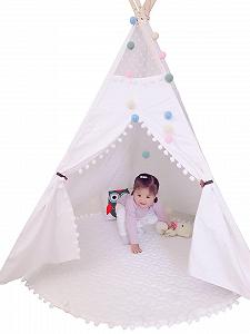 Игровой тент Little Dove Teepee для детей, из натурального хлопка, с ковриком synthetic.ua - Фото 1